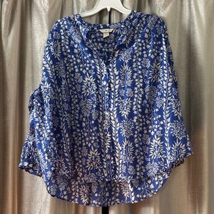 H&M Blue Floral Women's Blouse